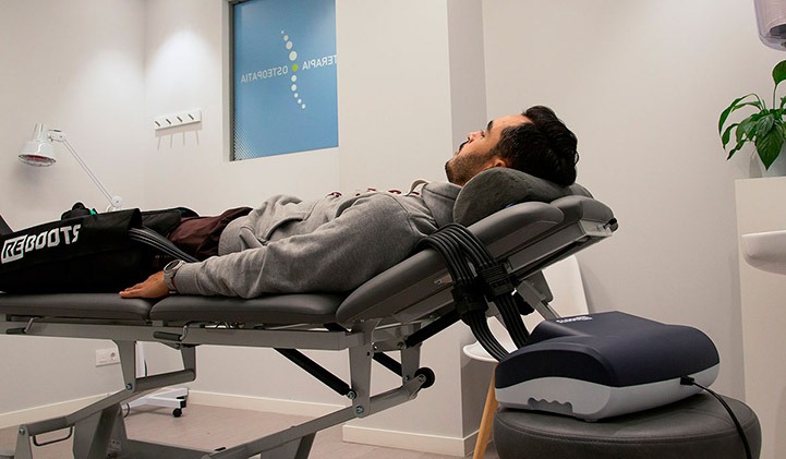 Sesión de presoterapia